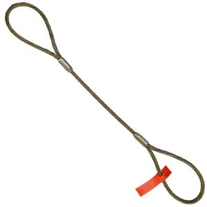 1-1/4" x 35' Standard Eye Wire Rope Sling - USA Made 6x36 Steel Core Wire Rope