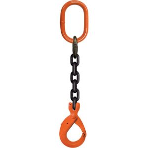 CM 1/2" x 11' Type SOSL 1-Leg Grade 100 Chain Sling (Oblong Ring / Self-Locking Hook)