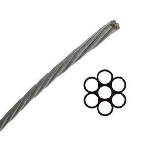 1/2" 1X7 EHS Galvanized Strand - Per Foot