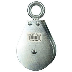 Swivel Eye Wire Rope Block Double 1/4"