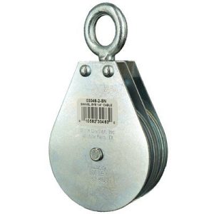 Swivel Eye Wire Rope Block Double 1/4"