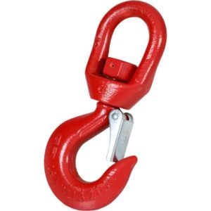 Green Pin P-6703A Grade 80 Swivel Hoist Hook with Latch (WLL 16 ton)